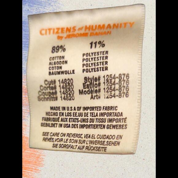 Citizens of Humanity Blue Denim Dylan Relaxed Button Fly Boy Jeans Women's 31 - Picture 6 of 9